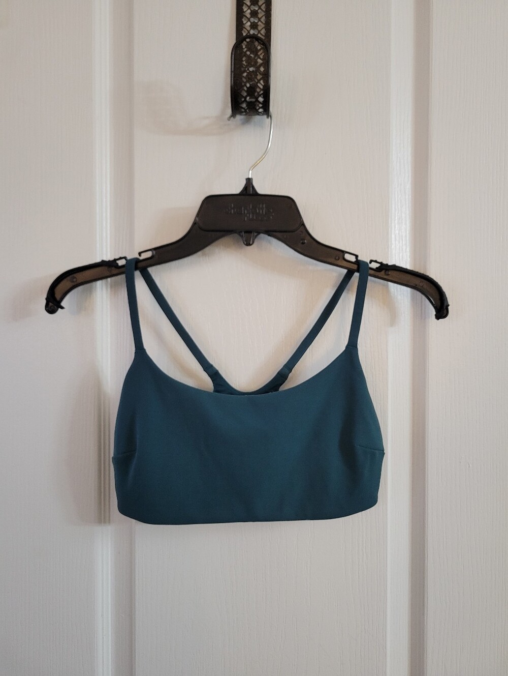 Lululemon Wunder Train Strappy Racer Sports Bra C/D Cup Remixed Marine Size 6